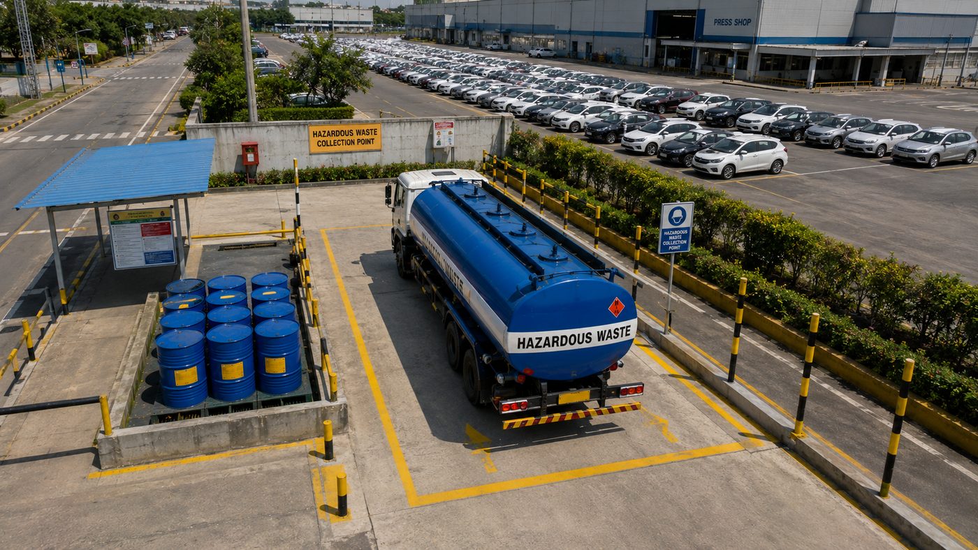 Automobile Manufacturing used oil collection in India by BIOCIL, CPCB authorized recycler