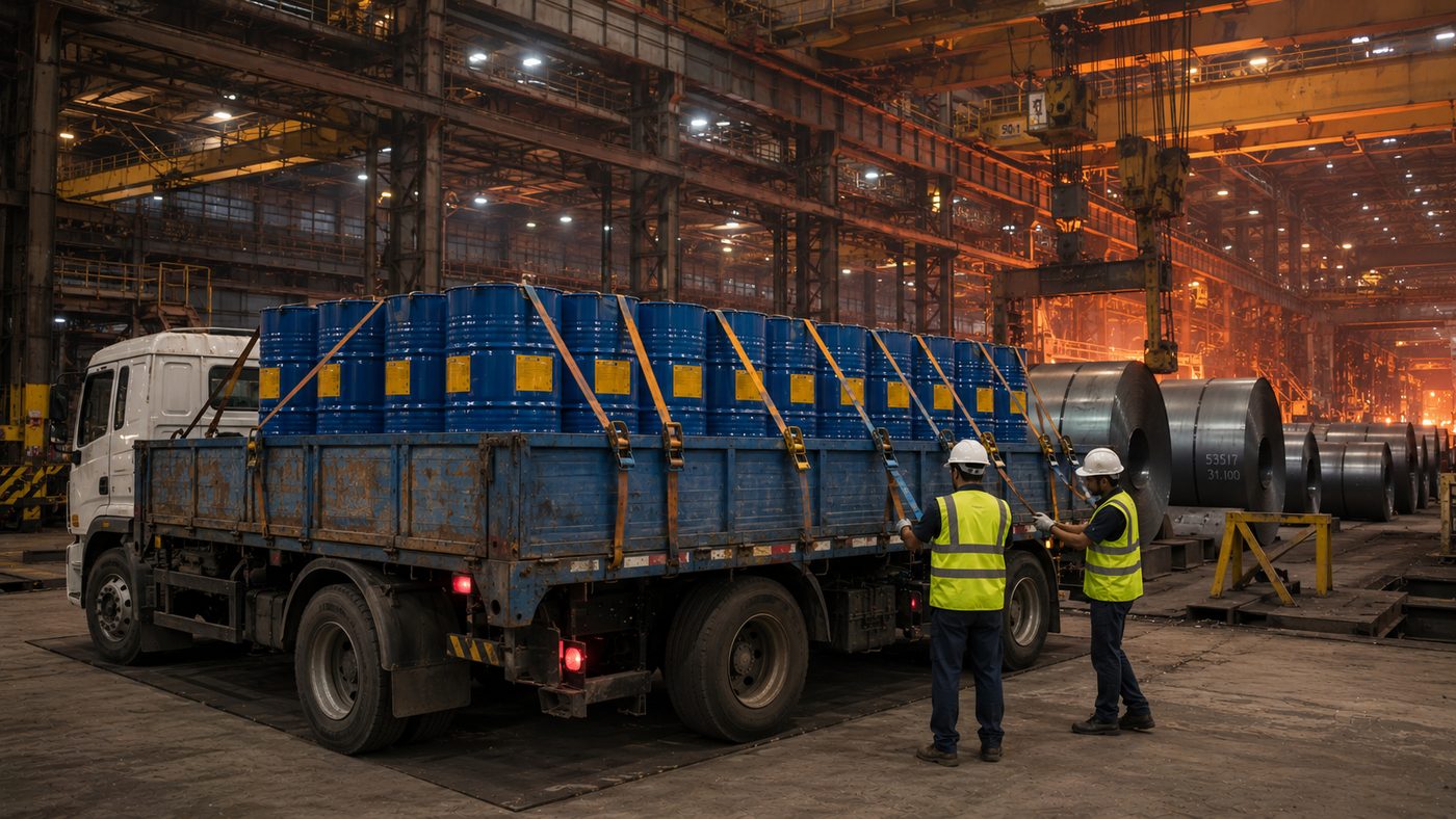 Steel Plants used oil collection in India by BIOCIL, CPCB authorized recycler